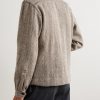 Herringbone Wool-Blend Jacket - BK Herringbone Wool-Blend Jacket - BK
