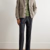Herringbone Wool-Blend Jacket - OU Herringbone Wool-Blend Jacket - OU