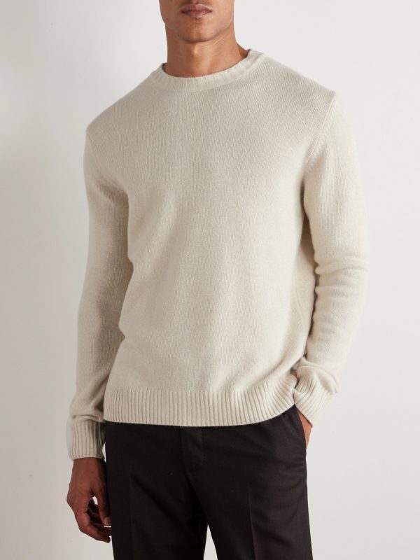 Merino Wool and Cashmere-Blend Sweater - FR