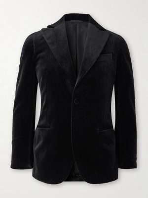 Vomero Cotton-Velvet Tuxedo Jacket Vomero Cotton-Velvet Tuxedo Jacket