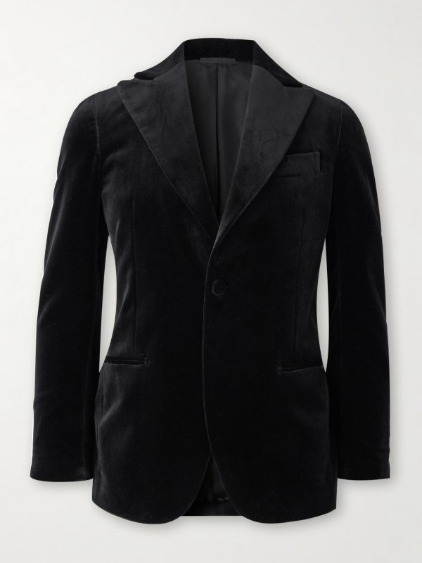 Vomero Cotton-Velvet Tuxedo Jacket Vomero Cotton-Velvet Tuxedo Jacket