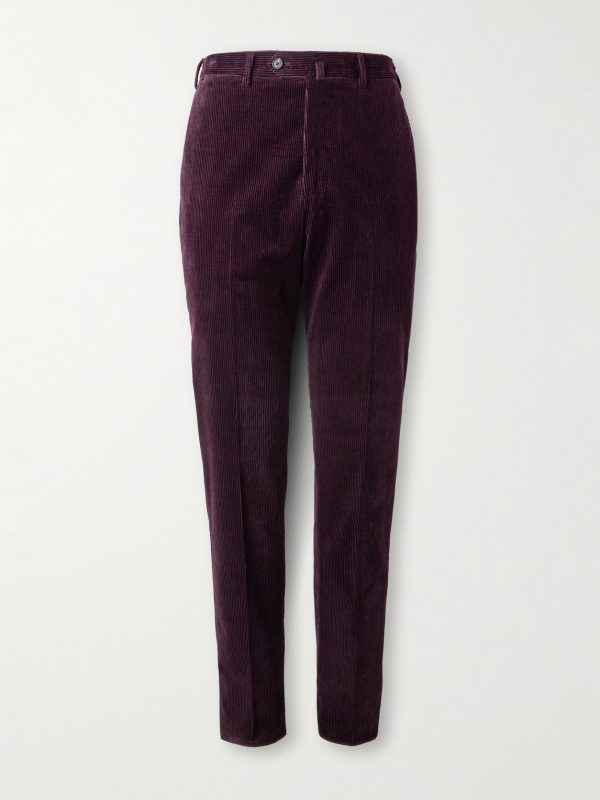Slim-Fit Stretch-Cotton Corduroy Suit Trousers Slim-Fit Stretch-Cotton Corduroy Suit Trousers