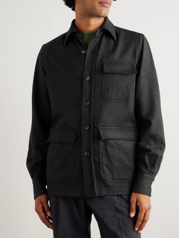 Wool and Cashmere-Blend Overshirt - FR
