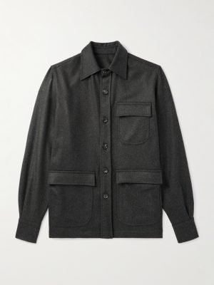 Wool and Cashmere-Blend Overshirt