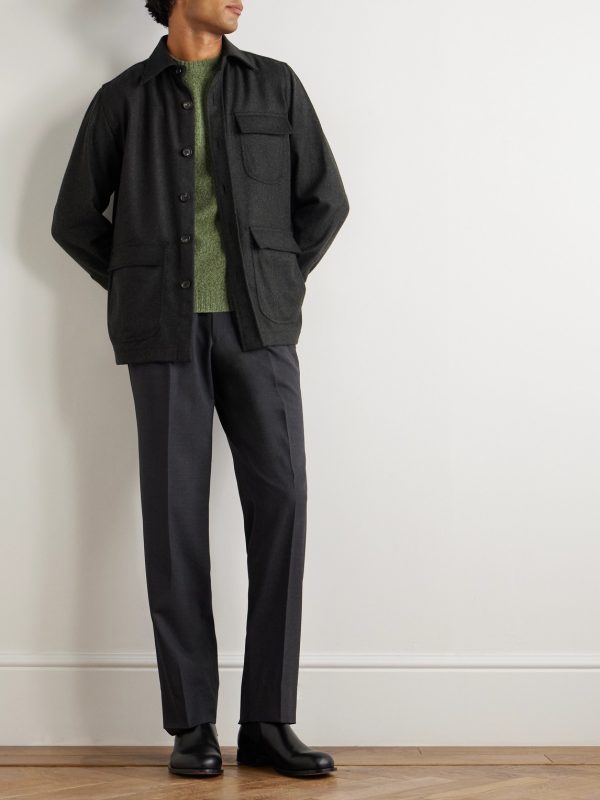 Wool and Cashmere-Blend Overshirt - OU