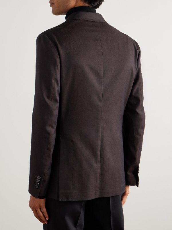 Vesuvio Cotton and Silk-Blend Twill Suit Jacket - BK Vesuvio Cotton and Silk-Blend Twill Suit Jacket - BK