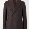 Vesuvio Cotton and Silk-Blend Twill Suit Jacket Vesuvio Cotton and Silk-Blend Twill Suit Jacket
