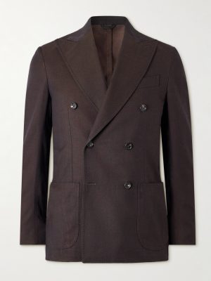 Vesuvio Cotton and Silk-Blend Twill Suit Jacket