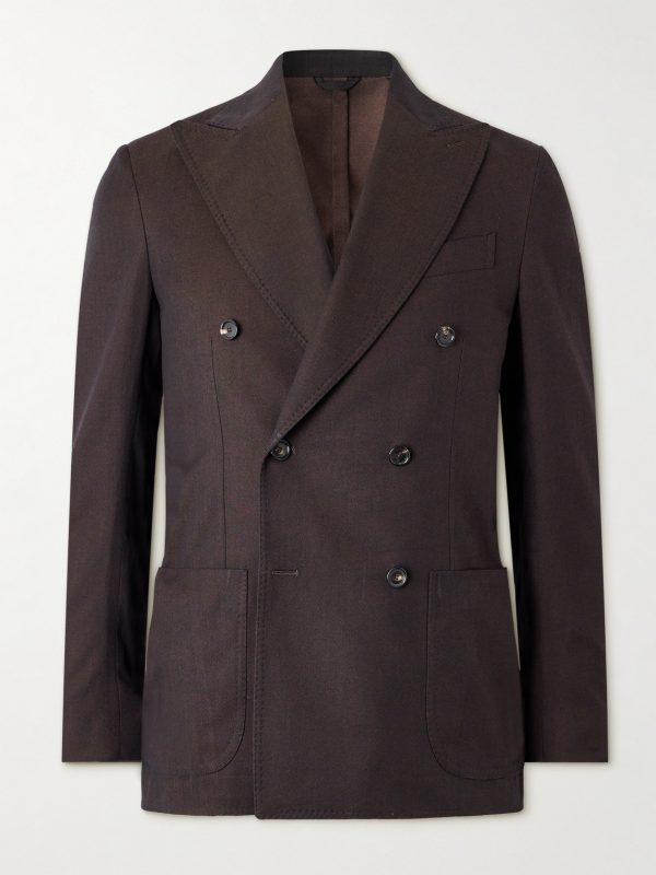 Vesuvio Cotton and Silk-Blend Twill Suit Jacket Vesuvio Cotton and Silk-Blend Twill Suit Jacket