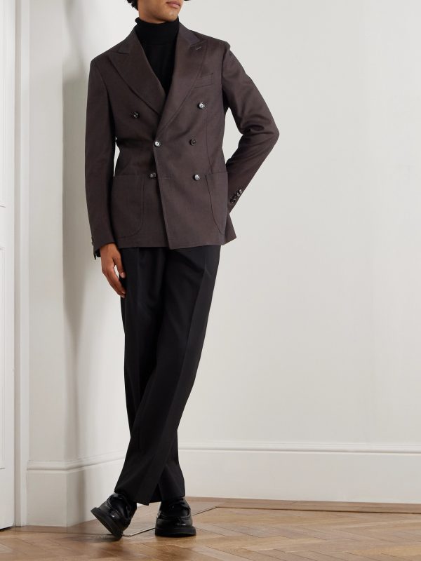 Vesuvio Cotton and Silk-Blend Twill Suit Jacket - OU Vesuvio Cotton and Silk-Blend Twill Suit Jacket - OU