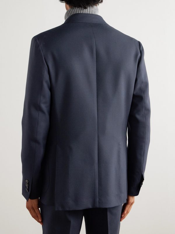 Slim-Fit Virgin Wool Twill Suit Jacket - BK Slim-Fit Virgin Wool Twill Suit Jacket - BK