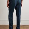 Straight-Leg Wool and Silk-Blend Suit Trousers - BK Straight-Leg Wool and Silk-Blend Suit Trousers - BK