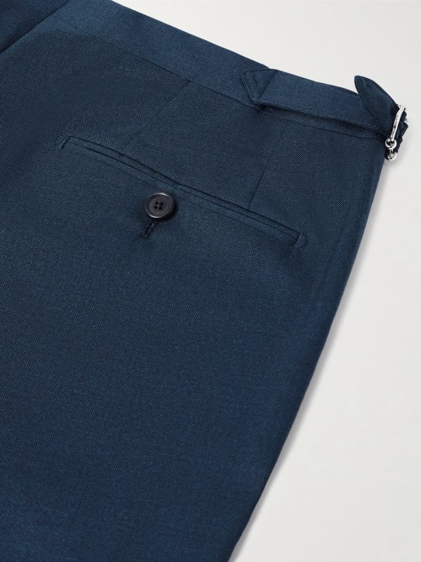 Straight-Leg Wool and Silk-Blend Suit Trousers - CU Straight-Leg Wool and Silk-Blend Suit Trousers - CU