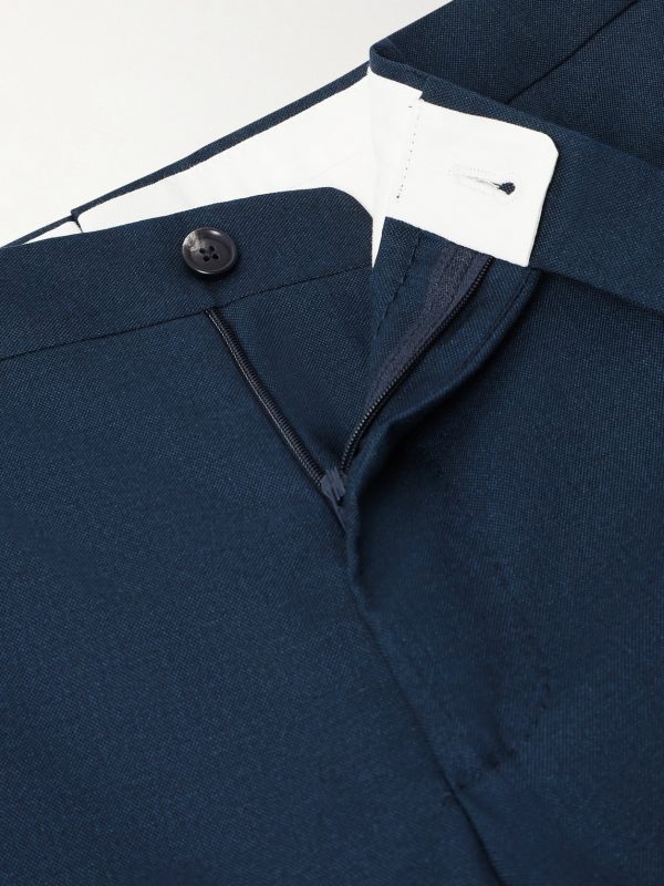 Straight-Leg Wool and Silk-Blend Suit Trousers - E1 Straight-Leg Wool and Silk-Blend Suit Trousers - E1