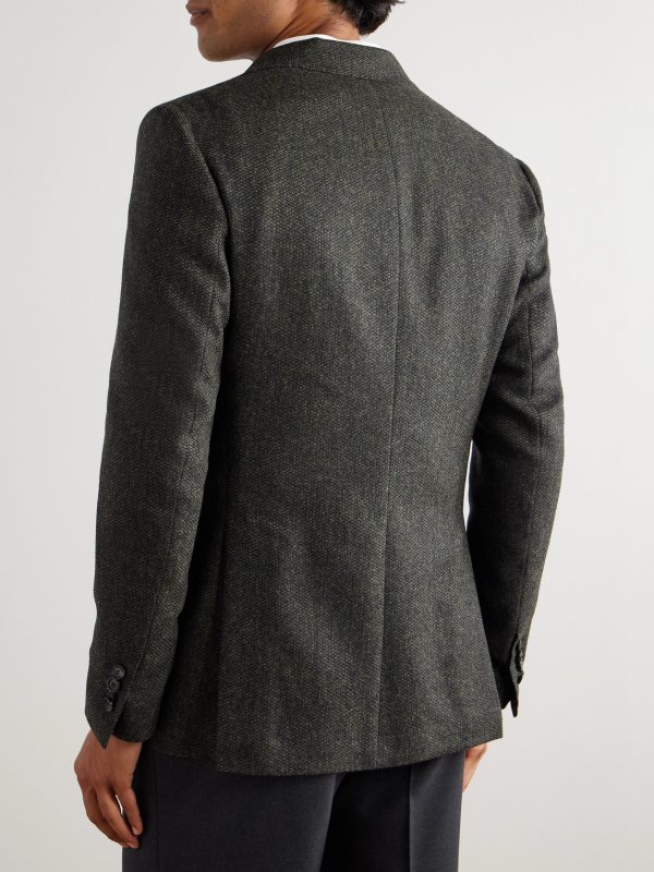 Posillipo Virgin Wool and Cashmere-Blend Blazer - BK Posillipo Virgin Wool and Cashmere-Blend Blazer - BK