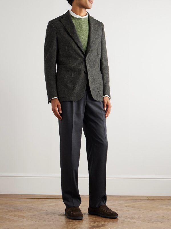 Posillipo Virgin Wool and Cashmere-Blend Blazer - OU Posillipo Virgin Wool and Cashmere-Blend Blazer - OU