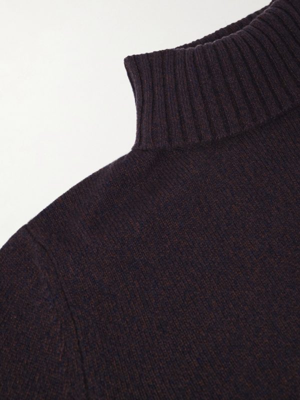 Wool and Cashmere-Blend Rollneck Sweater - CU Wool and Cashmere-Blend Rollneck Sweater - CU