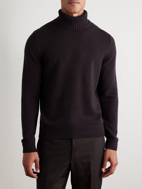 Wool and Cashmere-Blend Rollneck Sweater - FR Wool and Cashmere-Blend Rollneck Sweater - FR
