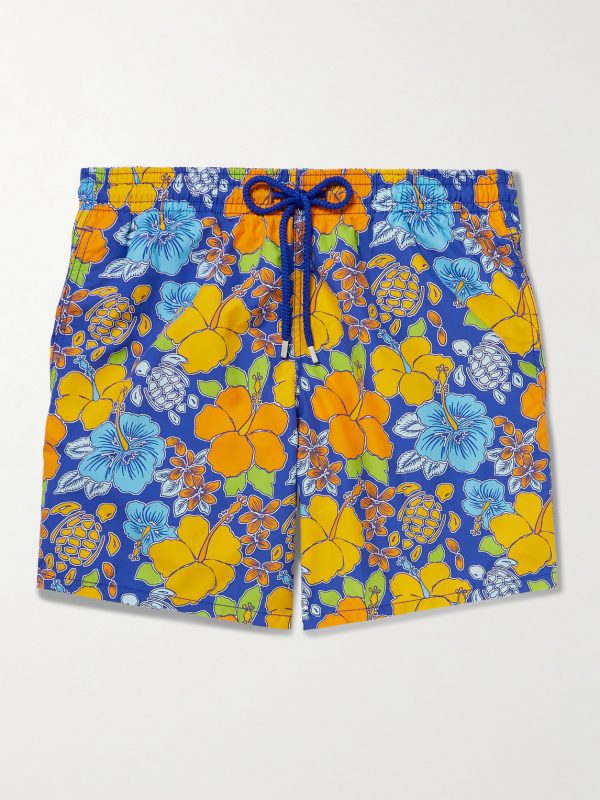 Moorea Straight-Leg Mid-Length Printed ECONYL® Swim Shorts Moorea Straight-Leg Mid-Length Printed ECONYL® Swim Shorts