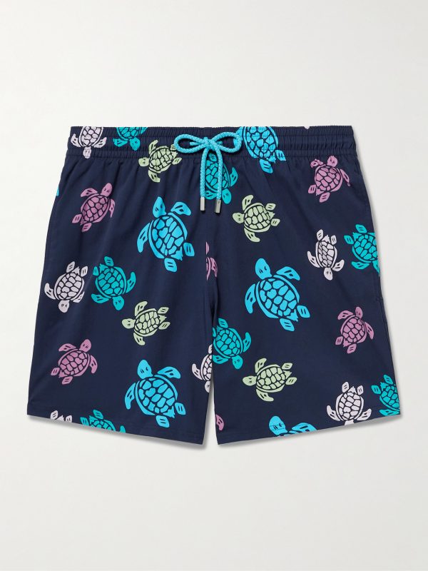 Moorise Straight-Leg Mid-Length Printed Recycled Swim Shorts Moorise Straight-Leg Mid-Length Printed Recycled Swim Shorts