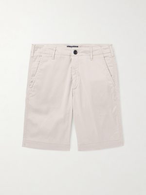 Ponche Straight-Leg Stretch Lyocell and Cotton-Blend Gabardine Shorts Ponche Straight-Leg Stretch Lyocell and Cotton-Blend Gabardine Shorts