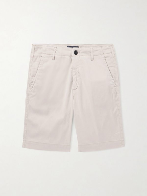 Ponche Straight-Leg Stretch Lyocell and Cotton-Blend Gabardine Shorts