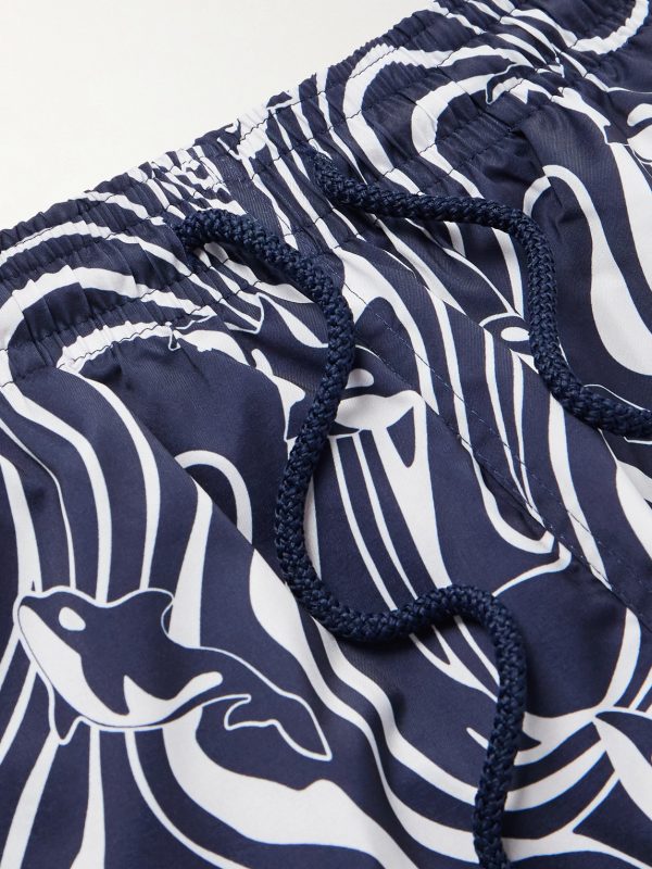 Moorise Straight-Leg Mid-Length Printed Swim Shorts - CU Moorise Straight-Leg Mid-Length Printed Swim Shorts - CU