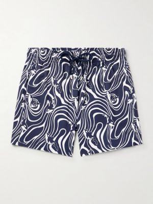Moorise Straight-Leg Mid-Length Printed Swim Shorts Moorise Straight-Leg Mid-Length Printed Swim Shorts