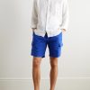 Straight-Leg Linen Drawstring Cargo Shorts - OU Straight-Leg Linen Drawstring Cargo Shorts - OU