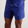 Mahina Straight-Leg Mid-Length Printed Recycled Swim Shorts - OU Mahina Straight-Leg Mid-Length Printed Recycled Swim Shorts - OU
