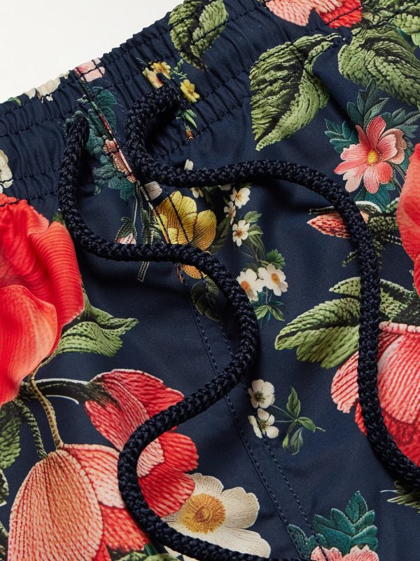 Moorea Straight-Leg Mid-Length Printed Recycled Swim Shorts - E1 Moorea Straight-Leg Mid-Length Printed Recycled Swim Shorts - E1