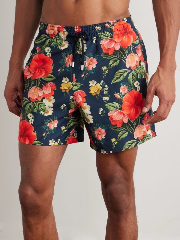 Moorea Straight-Leg Mid-Length Printed Recycled Swim Shorts - OU Moorea Straight-Leg Mid-Length Printed Recycled Swim Shorts - OU