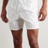 Moopea Straight-Leg Mid-Length Metallic-Jacquard Swim Shorts - OU Moopea Straight-Leg Mid-Length Metallic-Jacquard Swim Shorts - OU