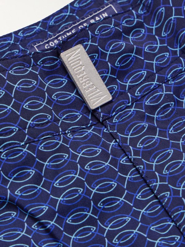 Menise Straight-Leg Mid-Length Printed Recycled Swim Shorts - E1 Menise Straight-Leg Mid-Length Printed Recycled Swim Shorts - E1