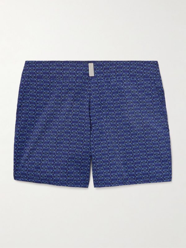 Menise Straight-Leg Mid-Length Printed Recycled Swim Shorts Menise Straight-Leg Mid-Length Printed Recycled Swim Shorts