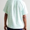 Charli Camp-Collar Floral-Print Linen Shirt - BK Charli Camp-Collar Floral-Print Linen Shirt - BK