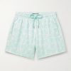 Moorise Straight-Leg Mid-Length Printed Swim Shorts Moorise Straight-Leg Mid-Length Printed Swim Shorts