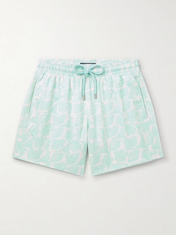Moorise Straight-Leg Mid-Length Printed Swim Shorts Moorise Straight-Leg Mid-Length Printed Swim Shorts