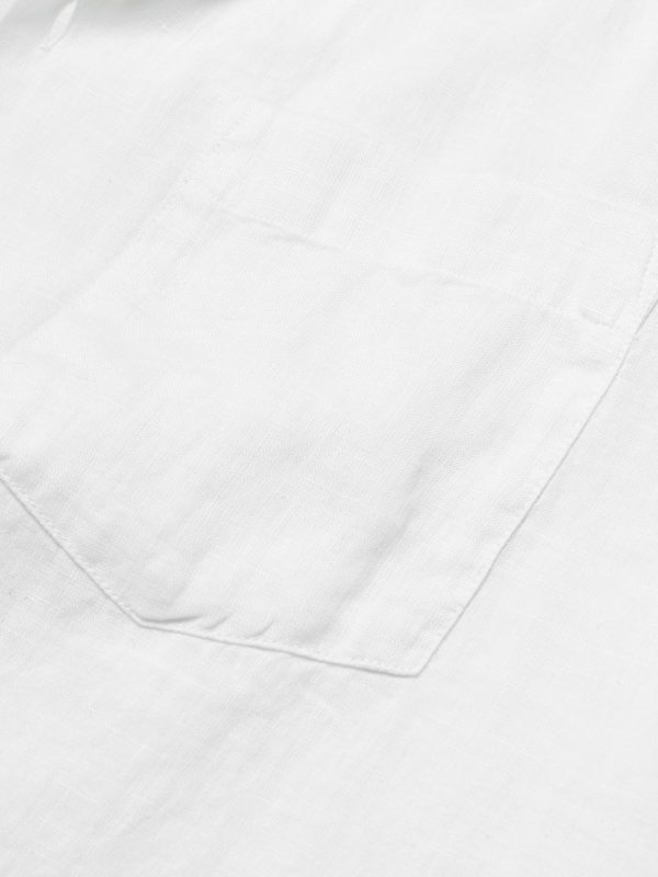 Charli Convertible-Collar Linen Shirt - E1