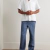 Charli Convertible-Collar Linen Shirt - OU