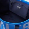 Logo-Print Webbing-Trimmed Scuba Tote Bag - E1