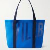 Logo-Print Webbing-Trimmed Scuba Tote Bag