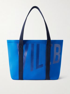 Logo-Print Webbing-Trimmed Scuba Tote Bag Logo-Print Webbing-Trimmed Scuba Tote Bag