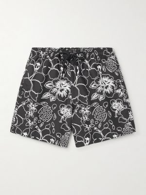 Moorea Straight-Leg Mid-Length Printed Recycled Swim Shorts