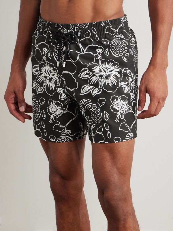 Moorea Straight-Leg Mid-Length Printed Recycled Swim Shorts - OU Moorea Straight-Leg Mid-Length Printed Recycled Swim Shorts - OU