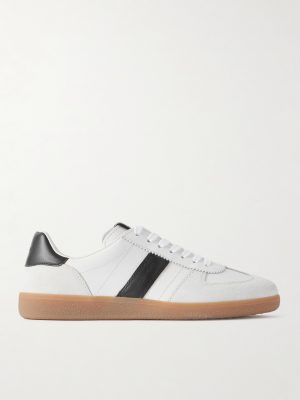 Archer Suede-Trimmed Leather Sneakers Archer Suede-Trimmed Leather Sneakers
