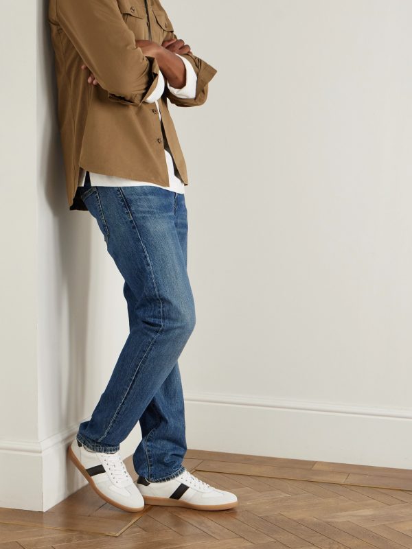 Archer Suede-Trimmed Leather Sneakers - OU