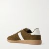 Archer Leather-Trimmed Suede Sneakers - BK Archer Leather-Trimmed Suede Sneakers - BK