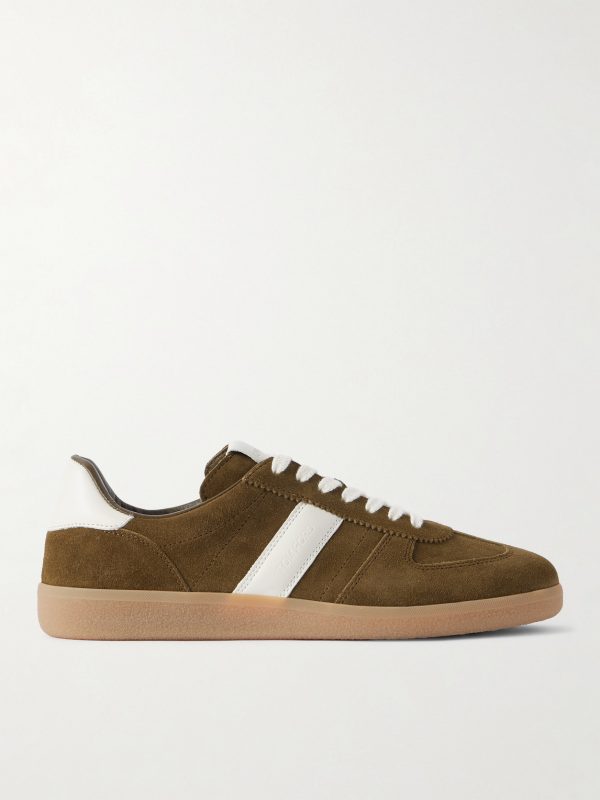 Archer Leather-Trimmed Suede Sneakers Archer Leather-Trimmed Suede Sneakers