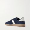 Archer Leather-Trimmed Suede Sneakers - BK Archer Leather-Trimmed Suede Sneakers - BK